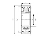 Heavy Load Deep Groove Ball Bearings with Shields Diagram