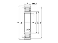 Sl1923 Single Row Full Complement Cylindrical Roller Bearings Diagram