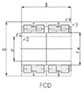 FCD Series Fow Row Cylindrical Roller Bearings