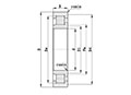 NJ V Single Row Cylindrical Roller Bearings Diagram