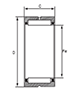 Heavy-Duty Needle Roller Bearings (NK-NKS-RNA49) Diagram