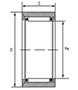 Heavy-Duty Needle Roller Bearings (Nk-NKS) Diagram